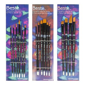Beste Golden Taklon Short Handle Brush Sets