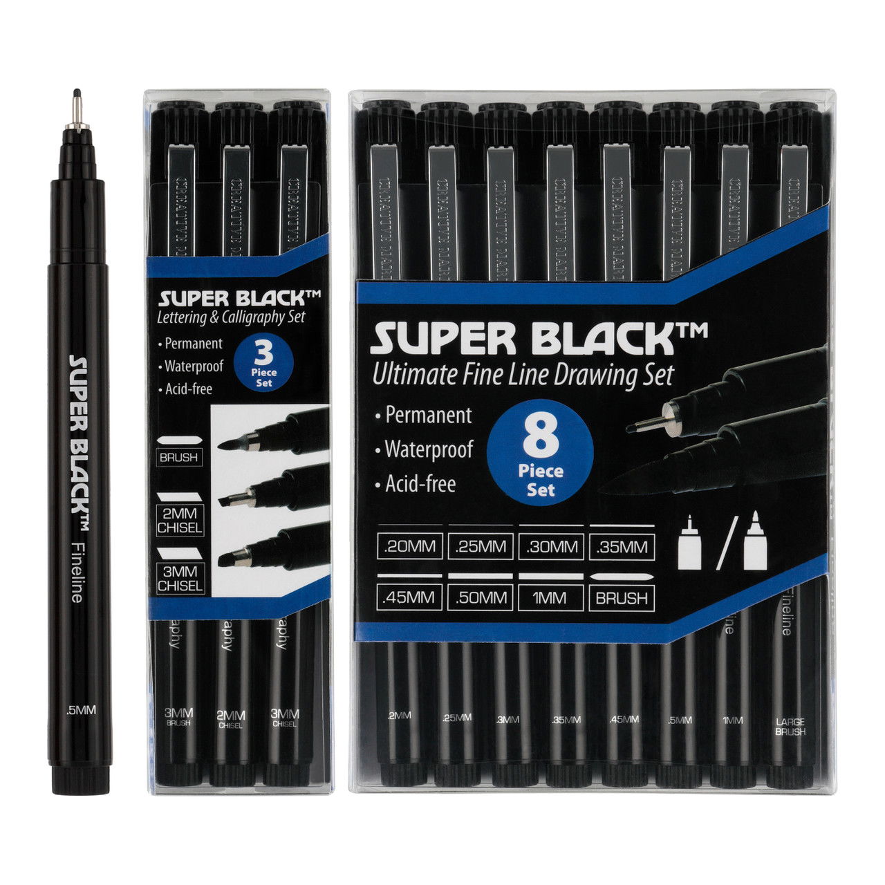 Creative Mark Super Black Fineliner Sets