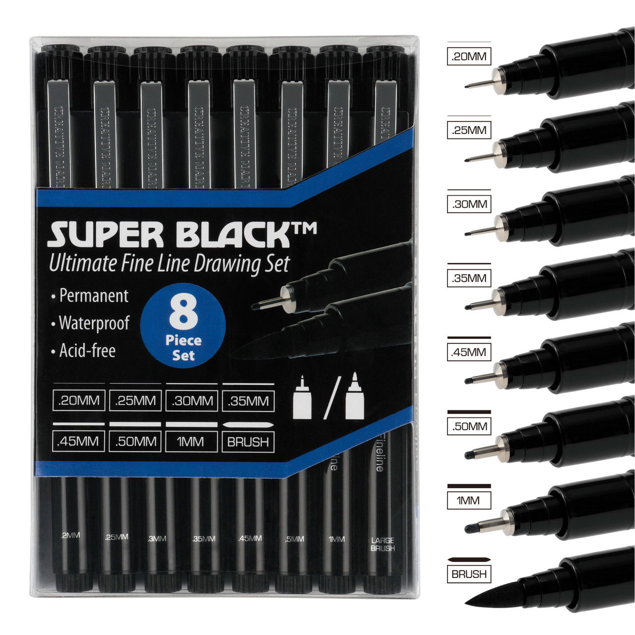 Creative Mark Super Black Fineliner Sets