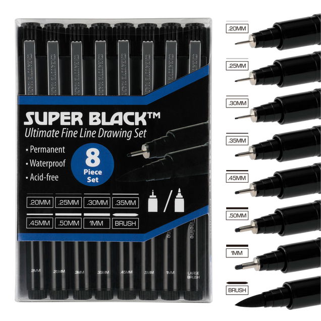 Creative Mark Super Black Fineliner Sets Creative Mark Super Black Fineliner Sets