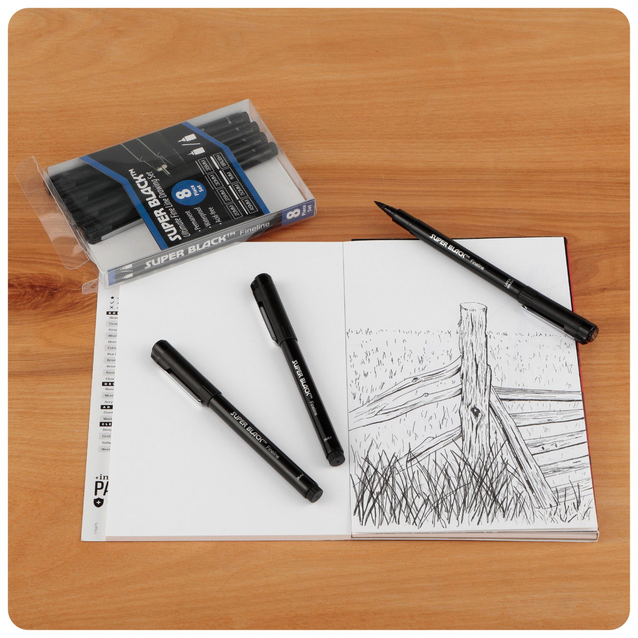 Creative Mark Super Black Fineliner Sets