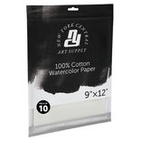 New York Central Watercolor Paper 10 Pack 140 lb. Cold Press 9"x12" - (91550)