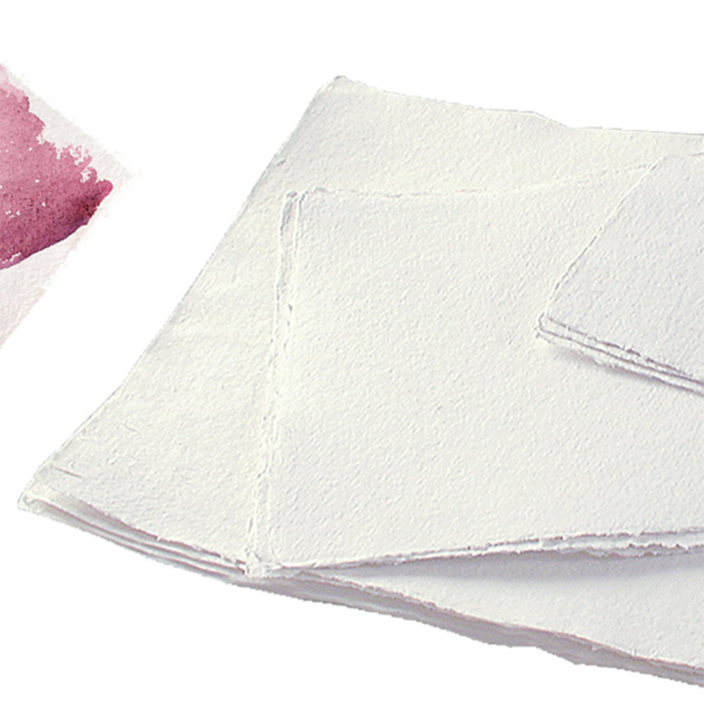 Nujabi Handmade Watercolor Paper Sheet 200 lb. Soft Cold Press 12"x16" - (55057)
