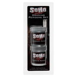 SoHo Urban Artist Drawing Powder 40ml Set of 2 (Graphite & Charcoal) with Blending Stomps
