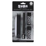 SoHo Urban Artist Charcoal 9-Piece Drawing Set