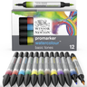 Winsor & Newton ProMarker Watercolor 12 Set Basic Tones Winsor & Newton ProMarker Watercolor 12 Set Basic Tones