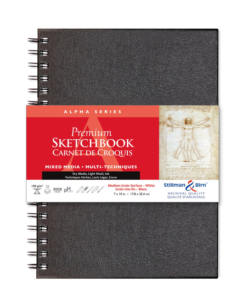 Stillman & Birn Alpha Wire Bound Sketch Book 7"x10" - (200019142)