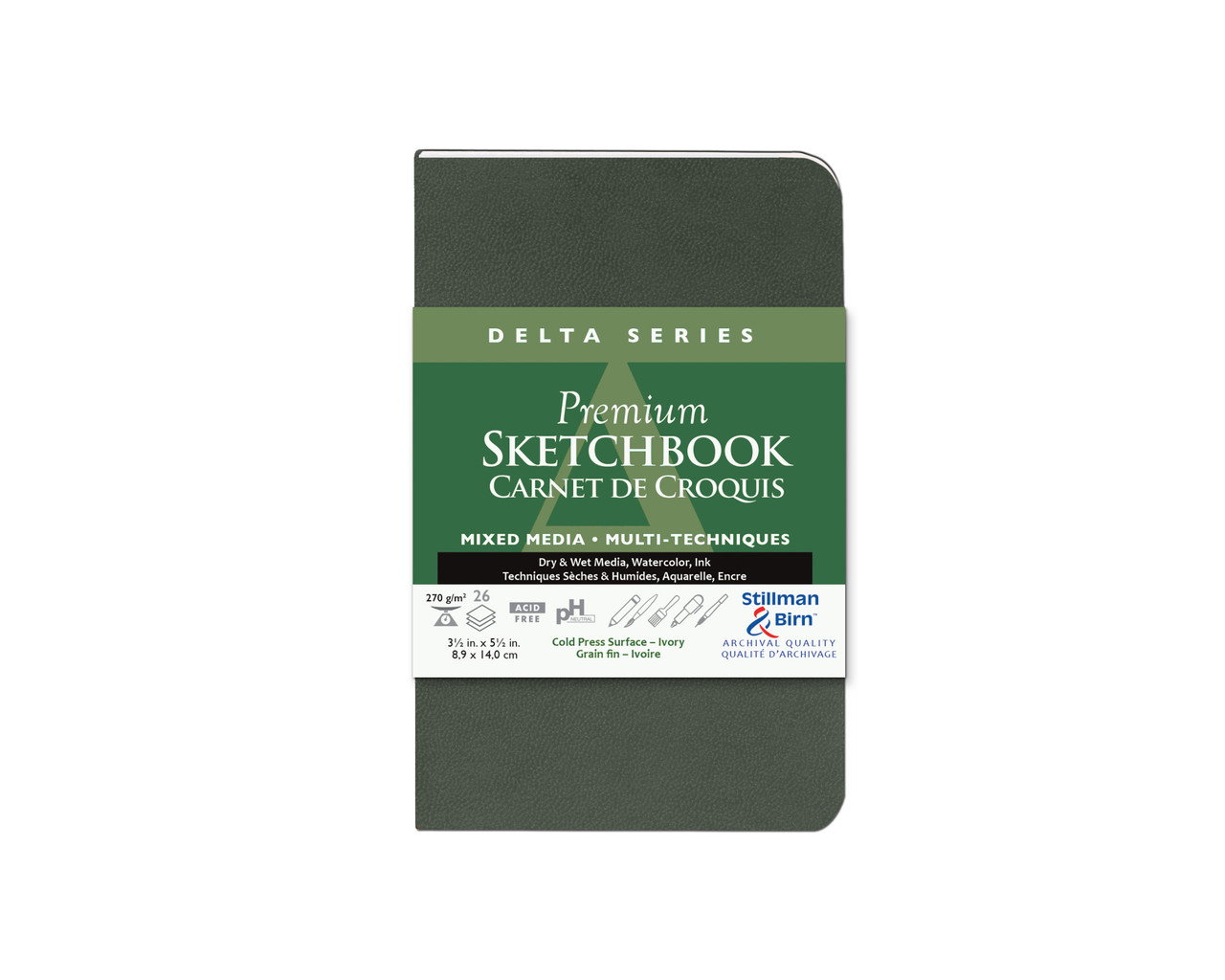Stillman & Birn Delta Softbound Portrait Sketch Book 3.5"x5.5" - (200020228)