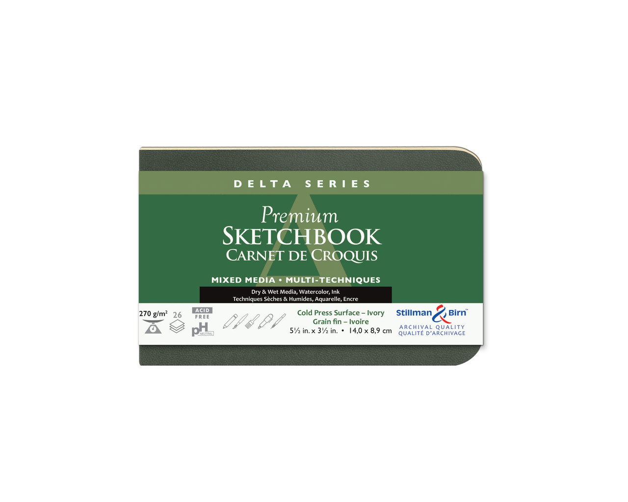 Stillman & Birn Delta Softbound Landscape Sketch Book 5.5"x3.5" - (200020229)