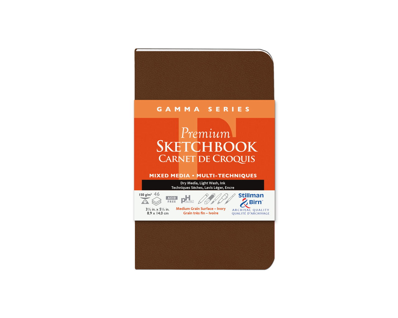 Stillman & Birn Gamma Softbound Portrait Sketch Book 3.5"x5.5" - (200020242)