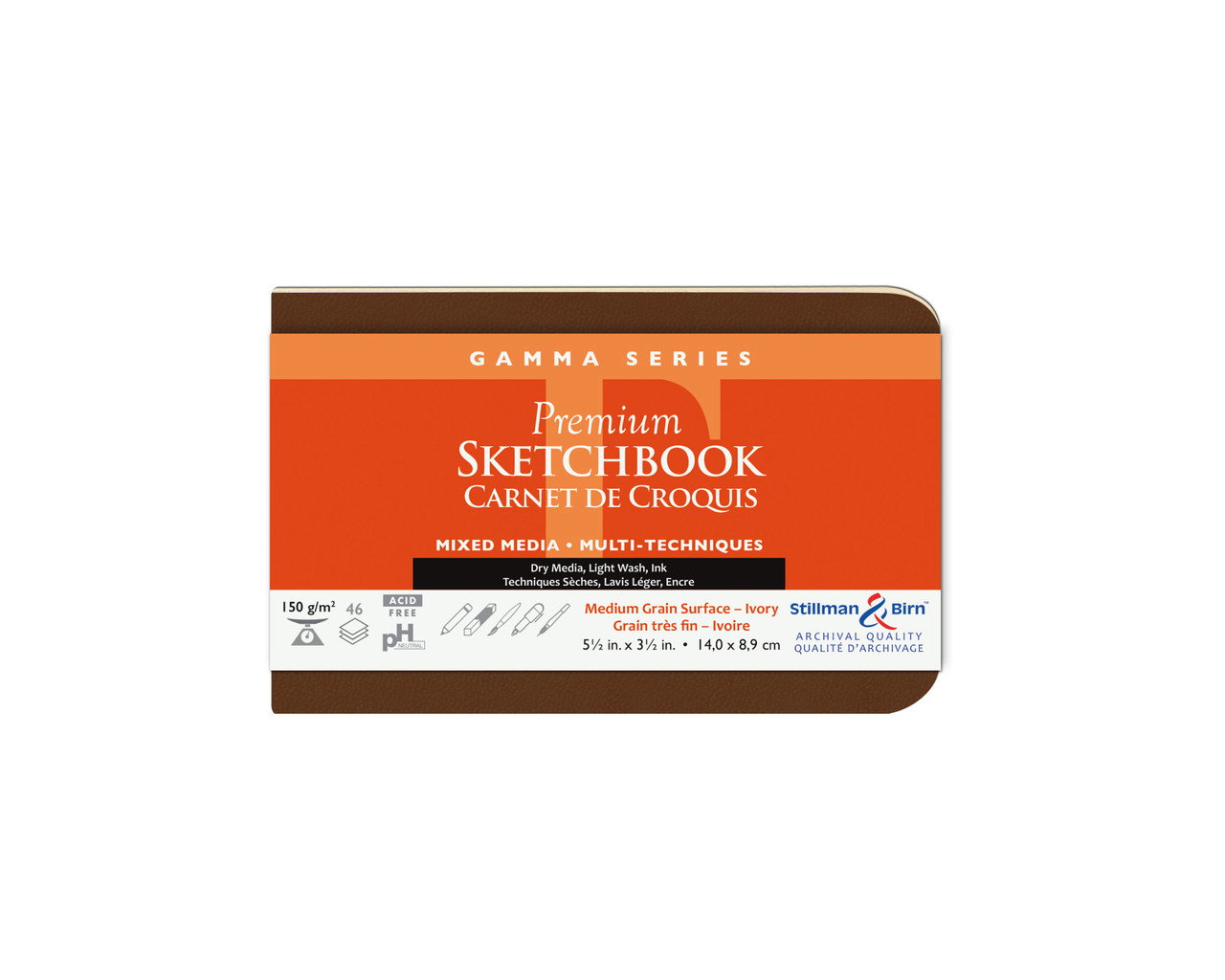 Stillman & Birn Gamma Softbound Landscape Sketch Book 5.5"x3.5" - (200020243)
