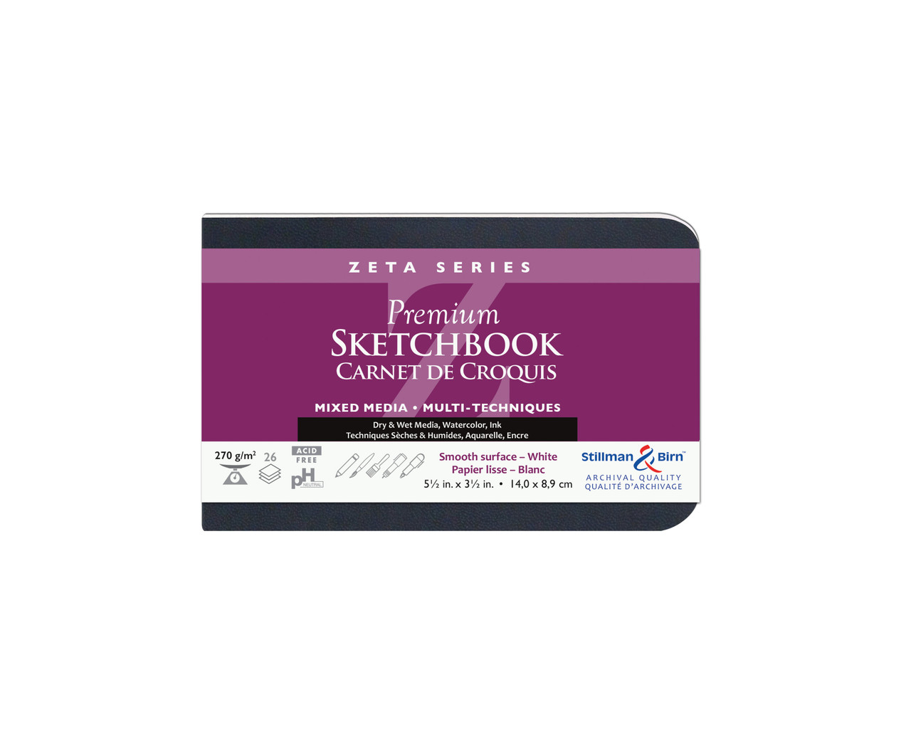 Stillman & Birn Zeta Softbound Landscape Sketch Book 5.5"x3.5" - (200020248)