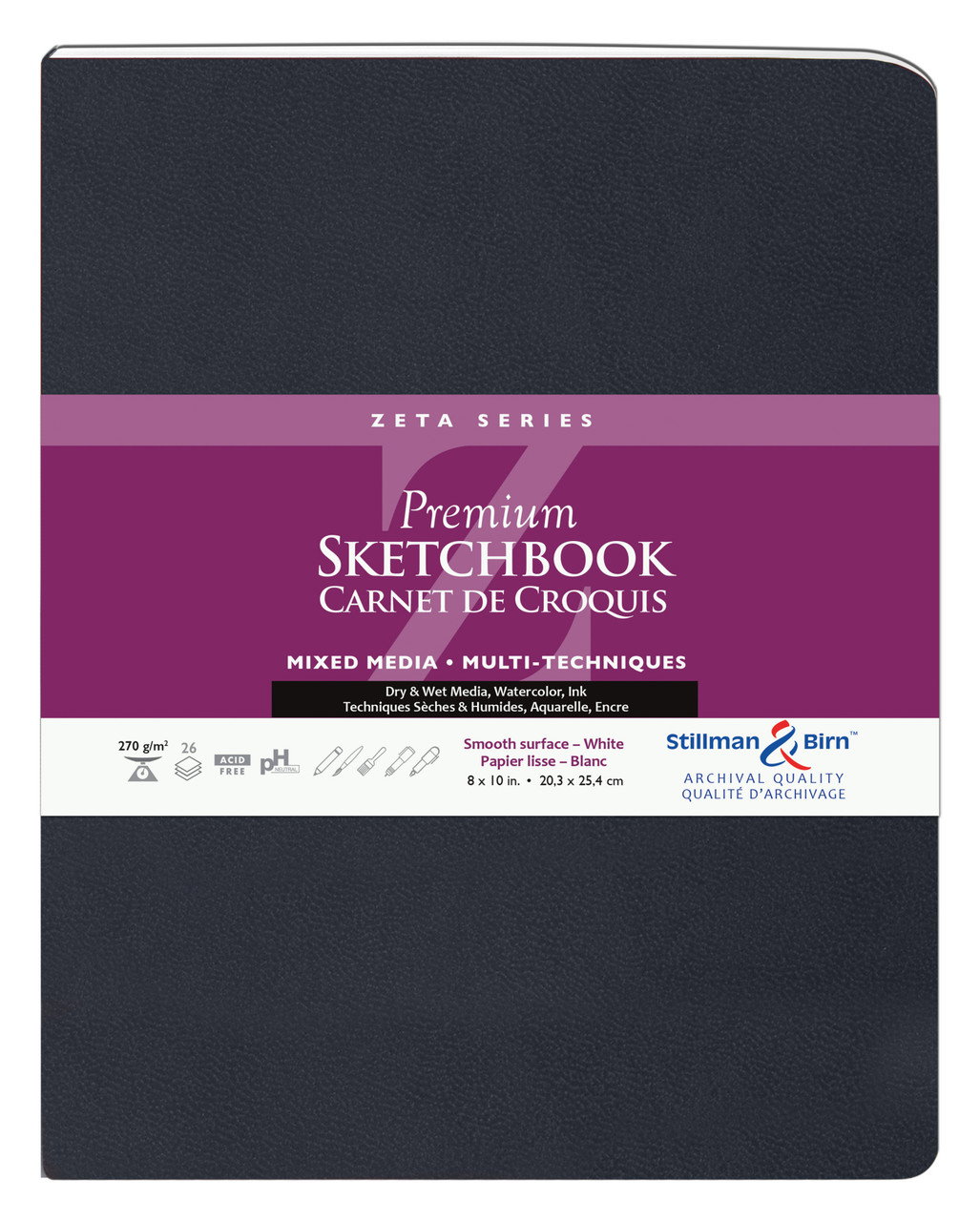 Stillman & Birn Zeta Softbound Portrait Sketch Book 8x10 - (200020251)