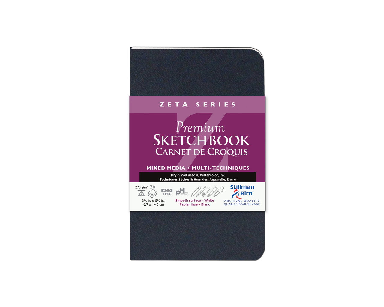 Stillman & Birn Zeta Softbound Portrait Sketch Book 3.5x5.5 - (200020247)
