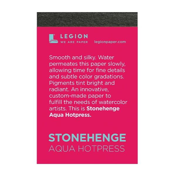 Stonehenge Aqua Watercolor 140 lb. Hot Press 2.5"x3.75" Mini Pad - (200032568) Stonehenge Aqua Watercolor 140 lb. Hot Press 2.5"x3.75" Mini Pad - (200032568)