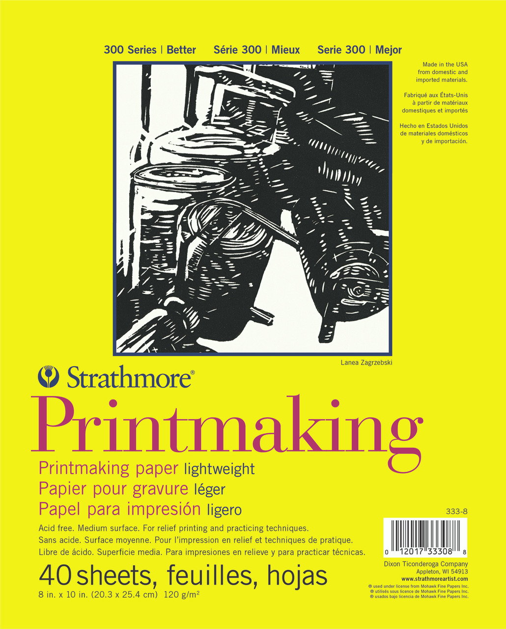Strathmore 300 Series Printingmaking Pad 8x10 (40 Sheets) - (200017510)