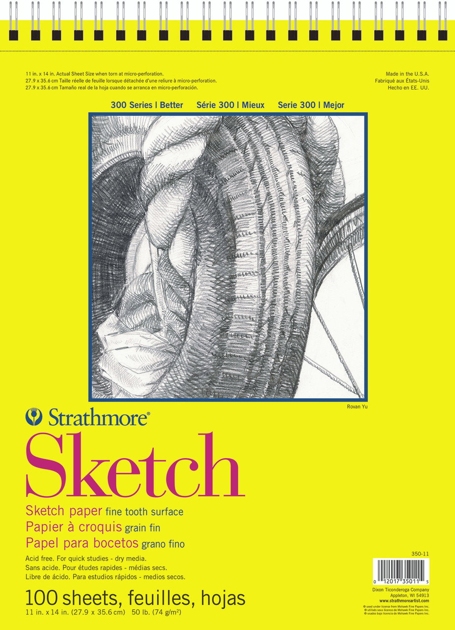 Strathmore 300 Series Spiral Sketch Pad 11"x14" - (200013806)
