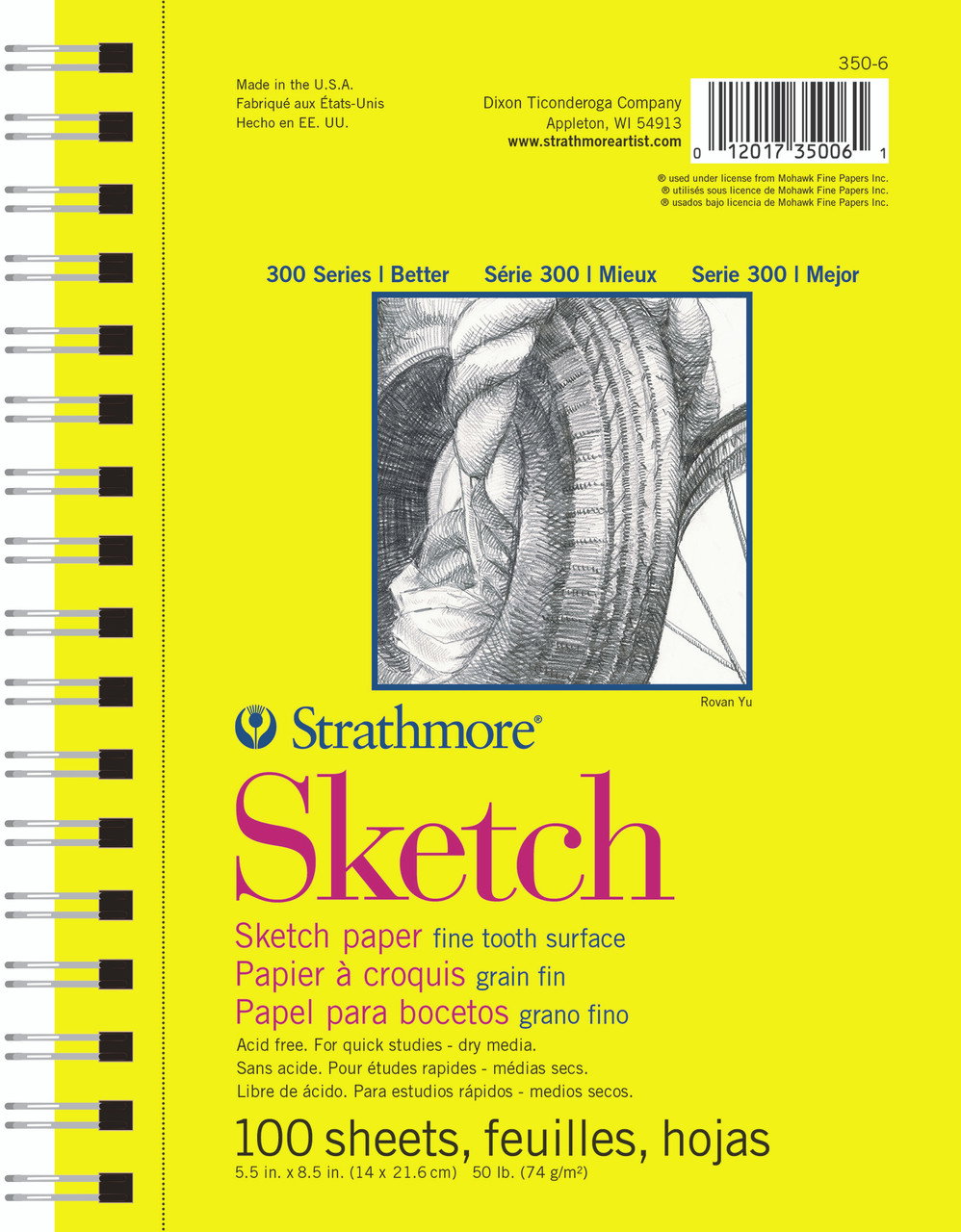 Strathmore 300 Series Spiral Bound Sketch Pad 5.5x8.5 - (200023810)