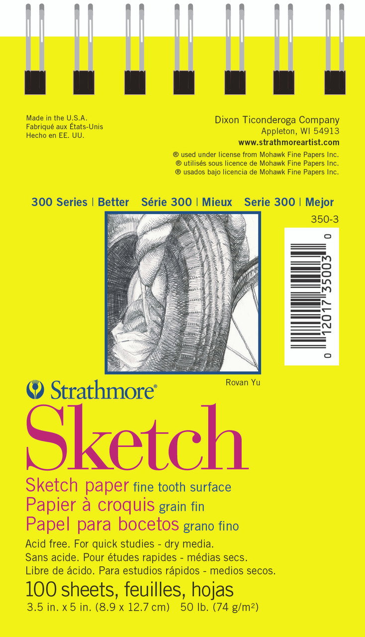Strathmore 300 Series Spiral Bound Sketch Pad 3.5x5 - (1000950425)