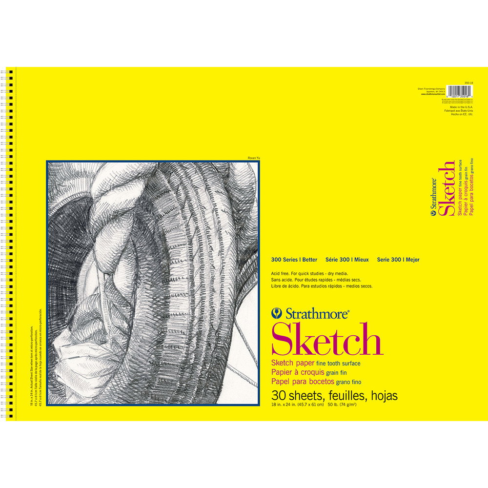 Strathmore 300 Series Spiral Bound Sketch Pad 18"x24" - (1000066337)