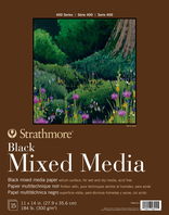 Strathmore 400 Series Mixed Media Black Pad 11x14 (15 Sheets) - (200032561) Strathmore 400 Series Mixed Media Black Pad 11x14 (15 Sheets) - (200032561)
