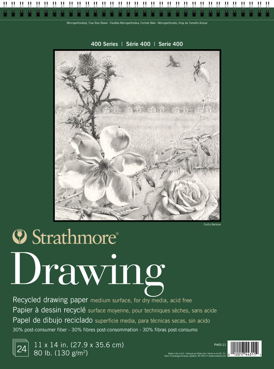 Strathmore 400 Series Recycled Drawing Pad 11"x14" - (65083)