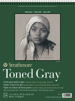 Strathmore 400 Series Recycled Toned Sketch Pad 11"x14" Grey - (200011182) Strathmore 400 Series Recycled Toned Sketch Pad 11"x14" Grey - (200011182)