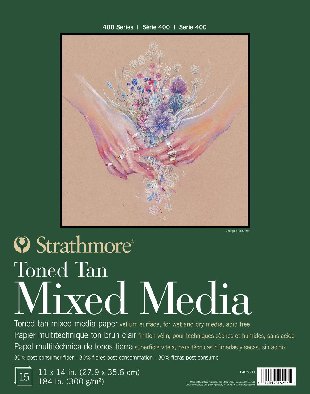 Strathmore 400 Series Toned Mixed Media Pad 11x14 Tan - (200026922)