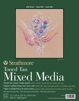 Strathmore 400 Series Toned Mixed Media Pad 11x14 Tan - (200026922)