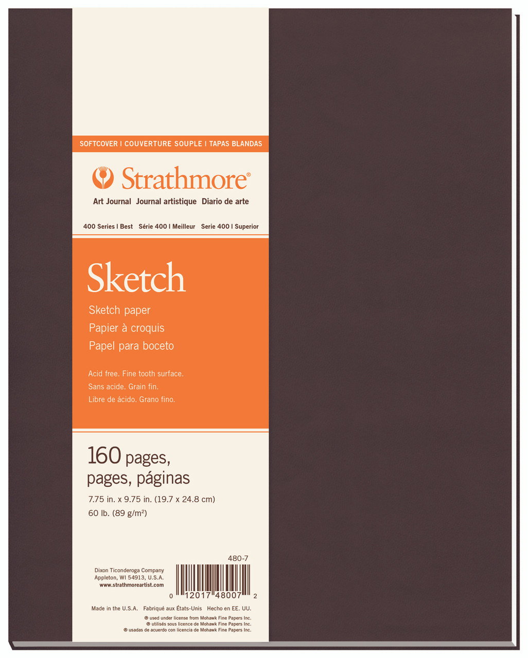 Strathmore 400 Series Soft Cover Sketch Journal 7.75x9.75 - (200014819)