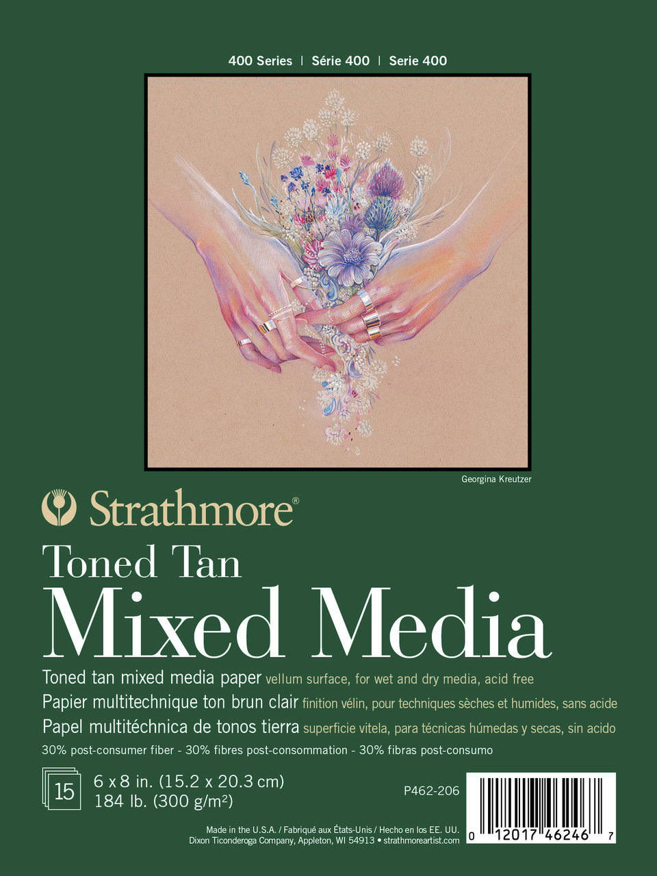 Strathmore 400 Series Toned Mixed Media Pad 6x8 Tan - (200026920)