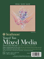Strathmore 400 Series Toned Mixed Media Pad 6x8 Tan - (200026920)