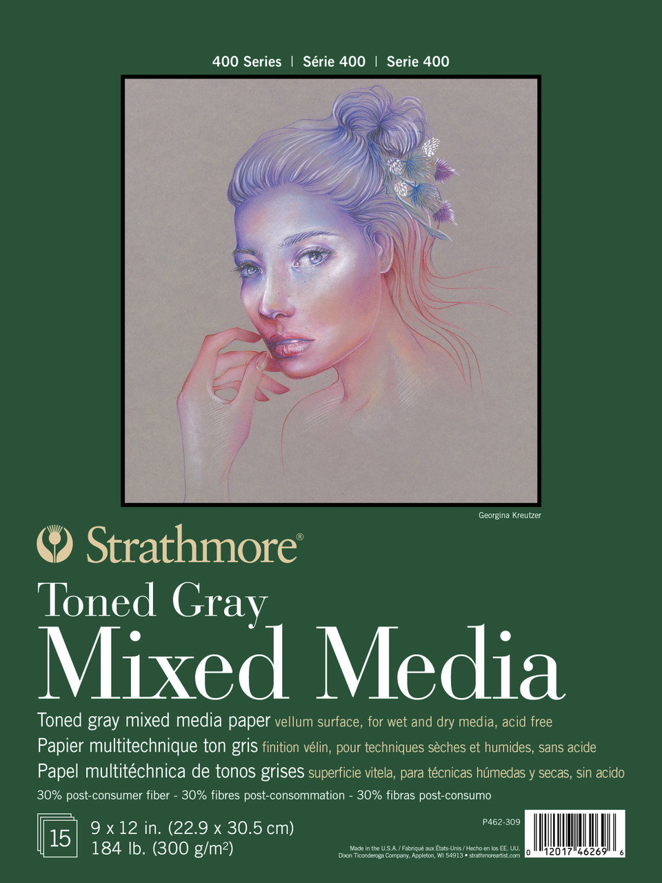 Strathmore 400 Series Toned Mixed Media Pad 9x12 Gray - (200026925)