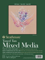 Strathmore 400 Series Toned Mixed Media Pad 9x12 Tan - (200026921)