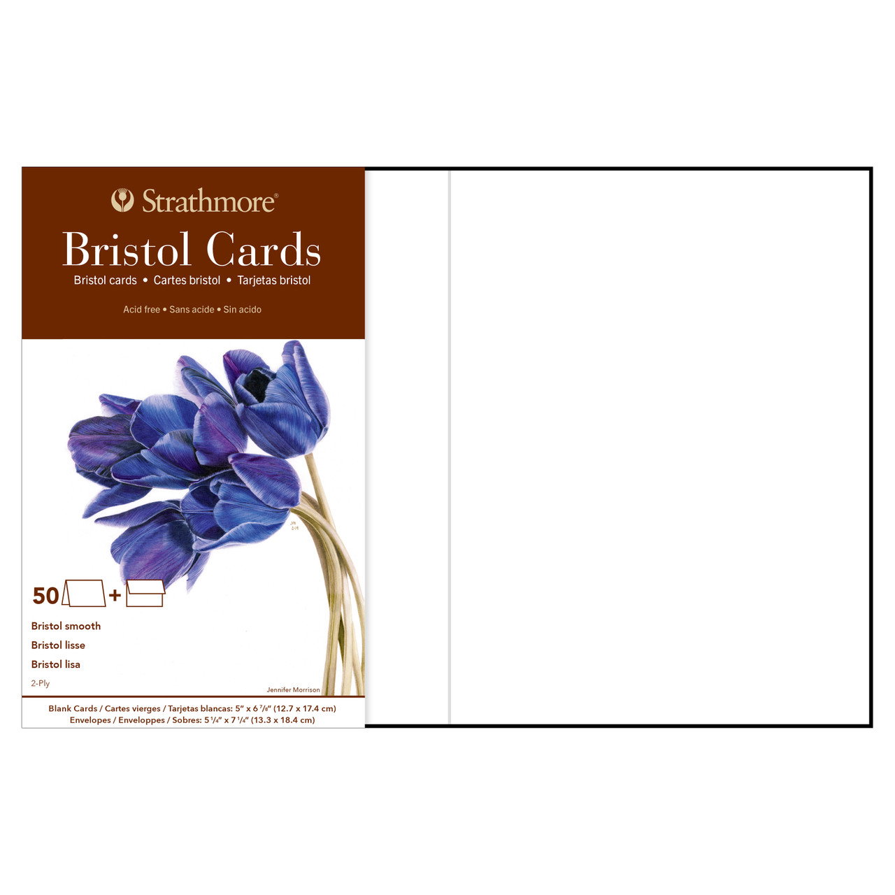 Strathmore Cards 5x6.875in. 400 Series Bristol Smooth Pack of 50 - (200042056)