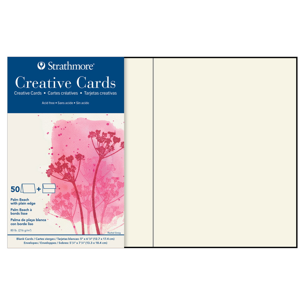 Strathmore Cards 5"x6.875" Palm Beach White Pack of 50 - (51587)