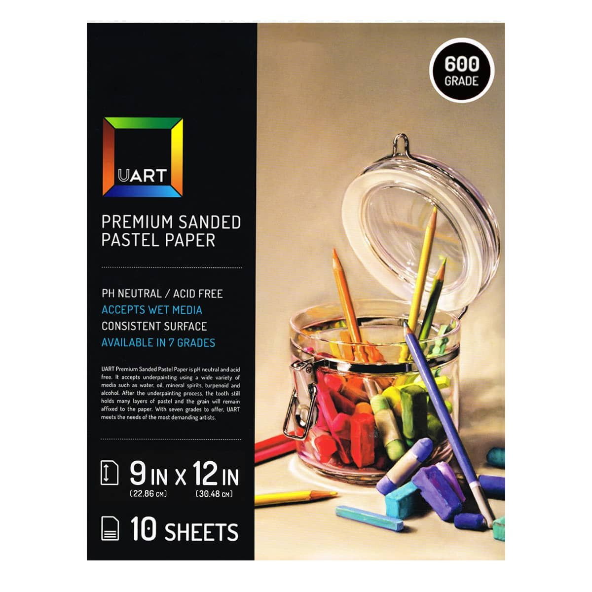 UART Sanded Pastel Paper 600 Grit 9x12 10 Pack - (200006742A)