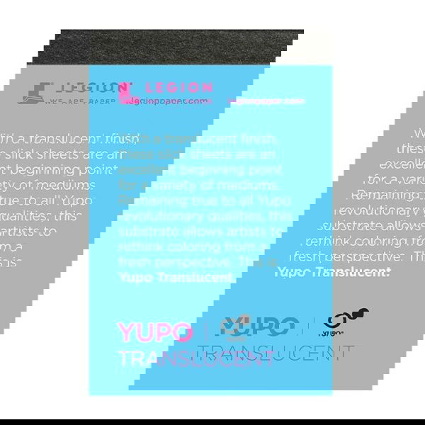 Yupo Mini Translucent 104 lb. Multi-Media 2.5x3.75in Pad 10 Sheets - (200032576)