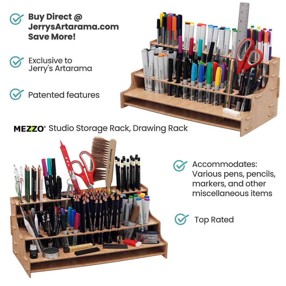 Mezzo Artist Paint & Brush Racks Drawing Rack - (91597)