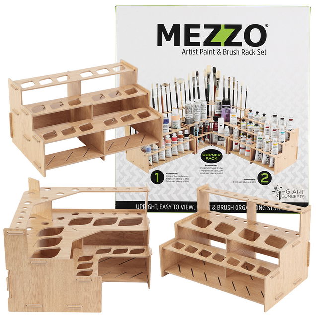 Mezzo Artist Paint and Brush Set of 3 Racks - (90348) Mezzo Artist Paint and Brush Set of 3 Racks - (90348)