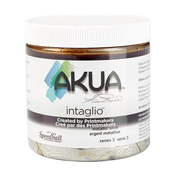 Akua Intaglio Ink Metallic SIlver 8 oz. - (200017737)
