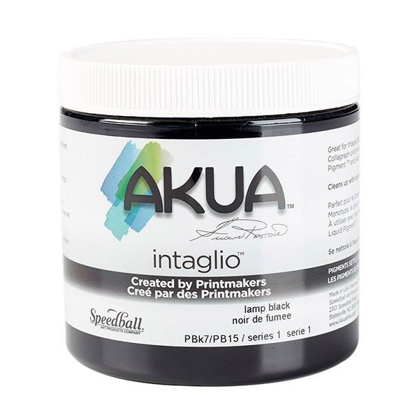 Akua Intaglio Ink Lamp Black 8 oz. - (200017734)
