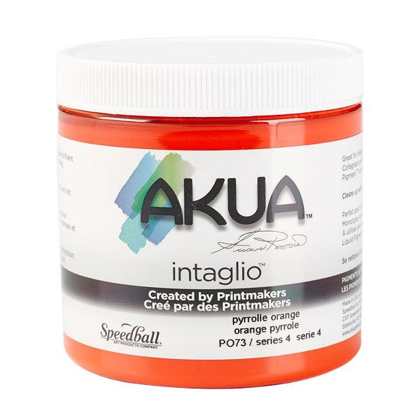 Akua Intaglio Ink Pyrrole Orange 8 oz. - (200017743)
