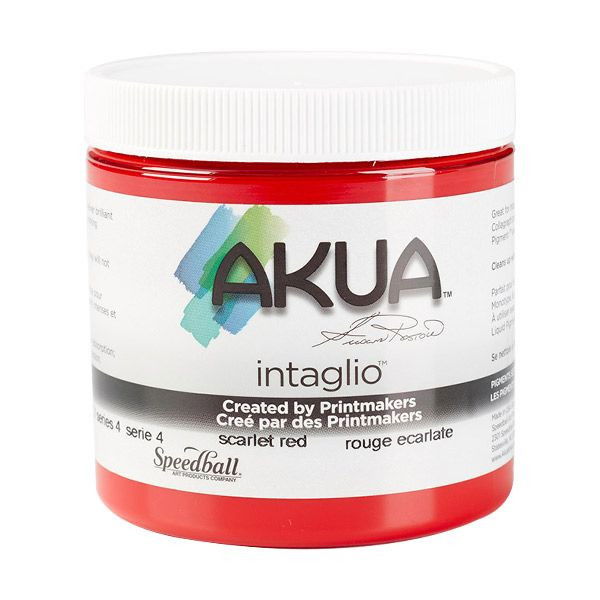 Akua Intaglio Ink Scarlet Red 8 oz. - (200017747)