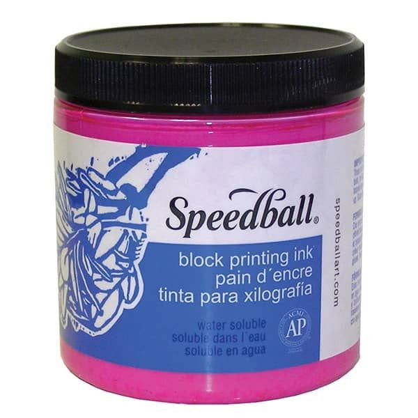 Speedball Water-Soluble Block Printing Ink 8 oz. Magenta - (66546)
