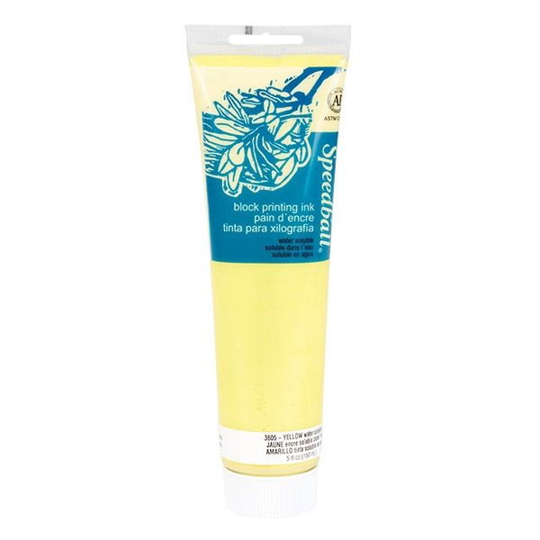 Speedball Water-Soluble Block Printing Ink 5 oz. Yellow - (42674)