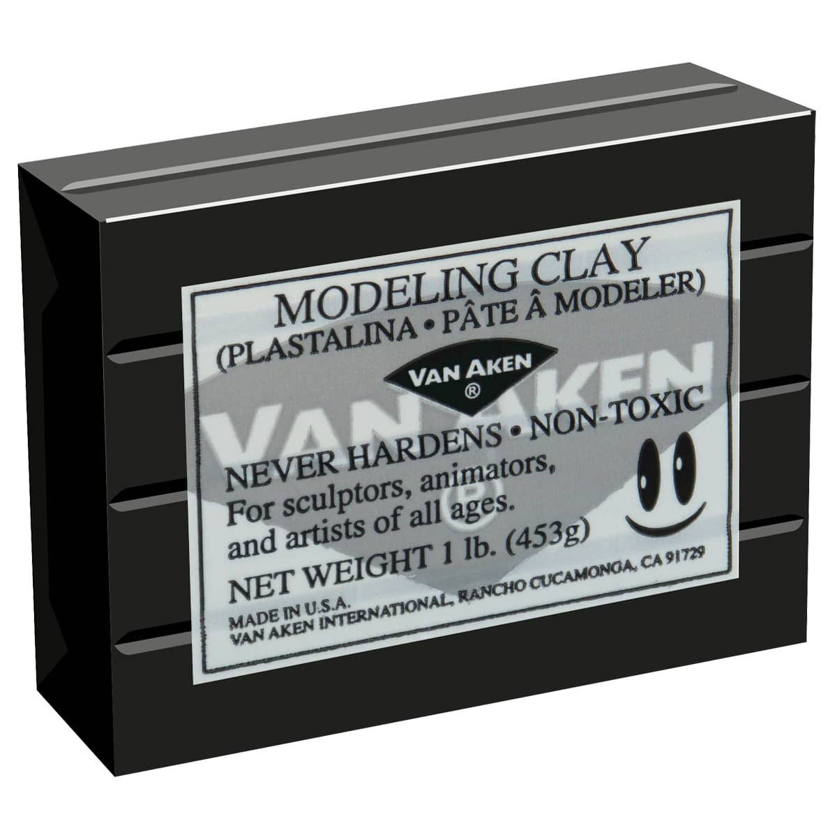 Van Aken Plastalina Modeling Compound 1lb Black Brick - (200011691)