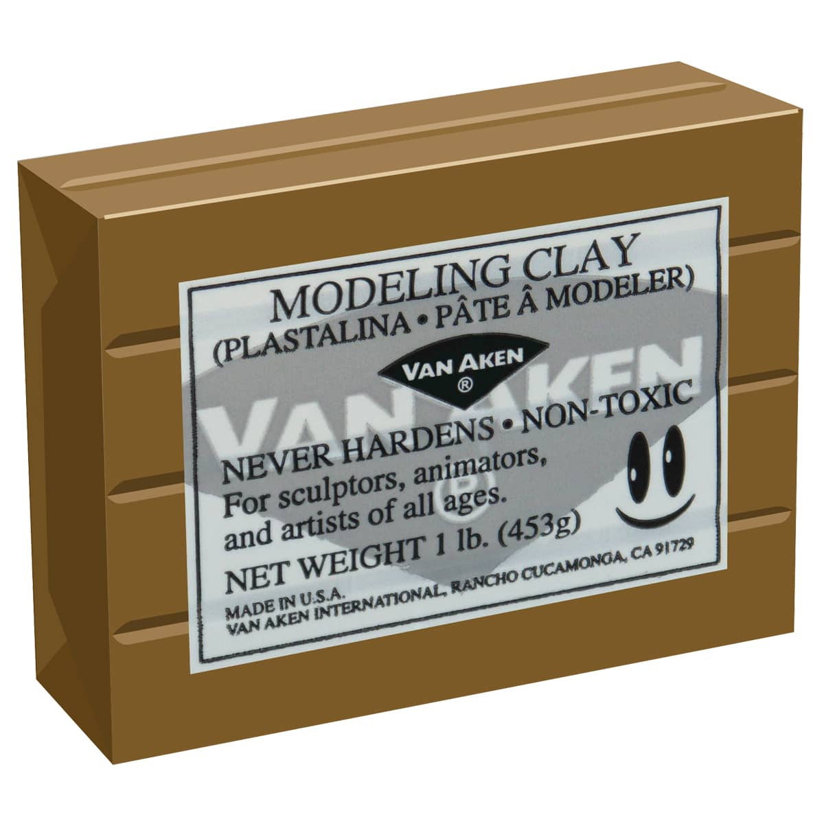 Van Aken Plastalina Modeling Compound 1lb Brown Brick - (200011692)