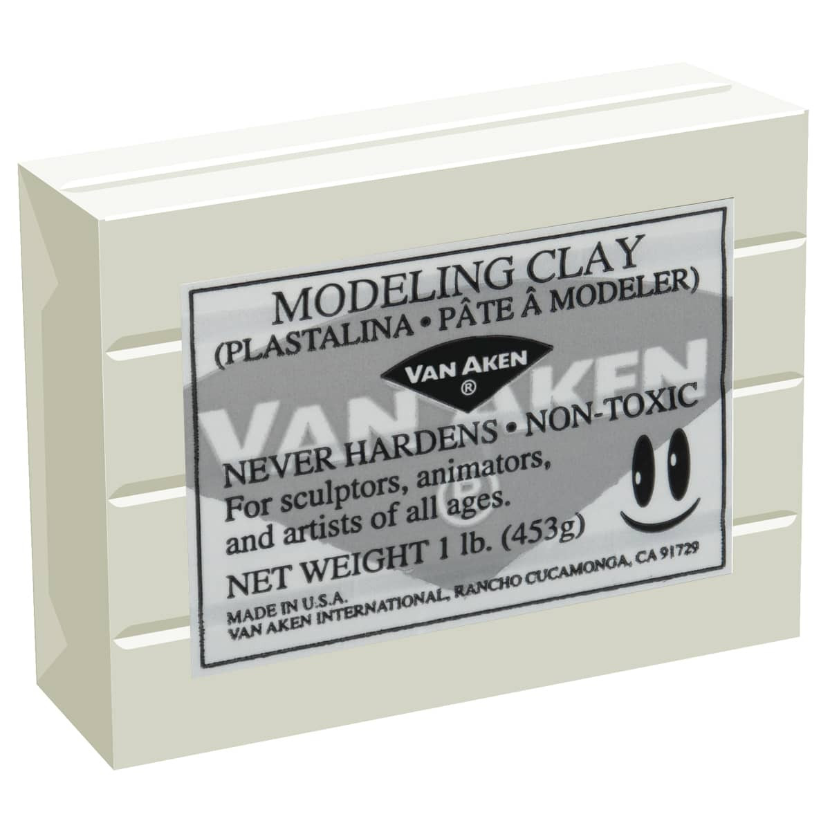 Van Aken Plastalina Modeling Compound 1lb Ivory Brick - (200011695)