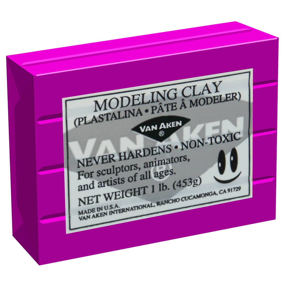 Van Aken Plastalina Modeling Compound 1lb Magenta Brick - (200011696)
